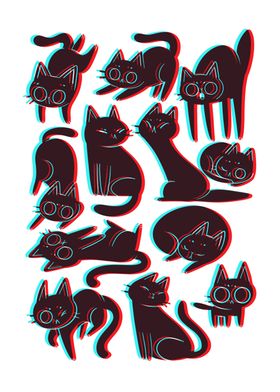 3d Cats