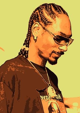 rapper Snoop Dogg art