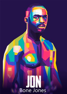 Jon Jones Popart Poster