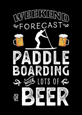 Paddleboarding Beer Gift  