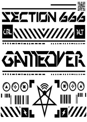 GAMEOVER WHITE BACKGROUND