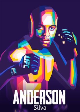 Anderson Spider Silva 4LUVofMMA Poster new MMA wall art