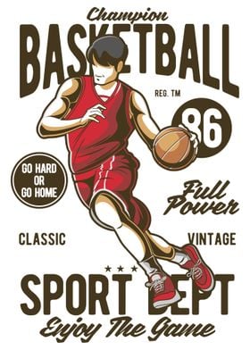 Retro Basketball Player