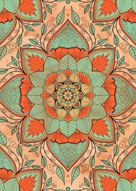 Vintage Indian Mandala