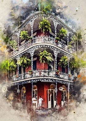 New Orleans in Watercolor