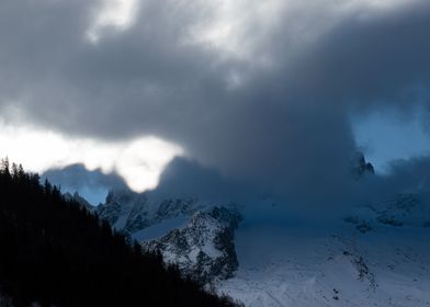 mountain shadow reflection