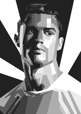 ronaldo bw art