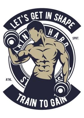 Train Hard Vintage Gym