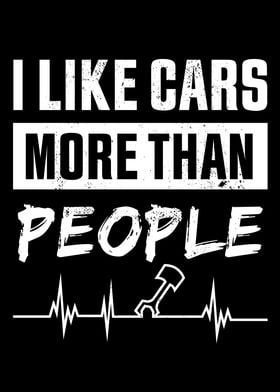 like Cars more than People