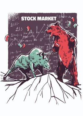 Stock Market Bull and Bear