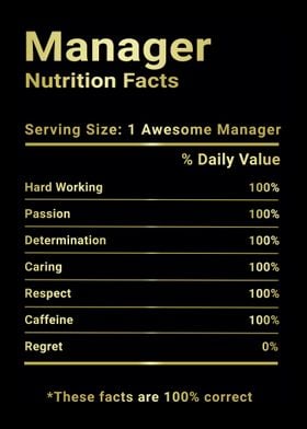 Manager nutrition facts