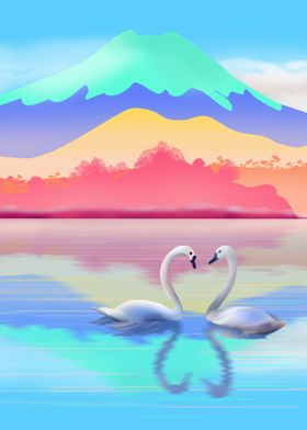 Two swans