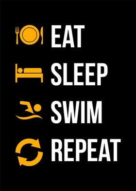 eat sleep swim repeat