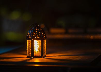 Candle in lantern