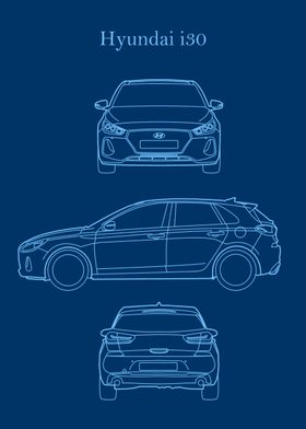 Hyundai i30 2017 Blueprint