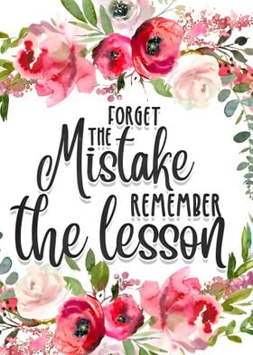 Forget the mistake