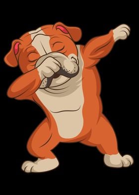 Dabbing English Bulldog