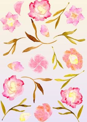 Pink Rose Pattern