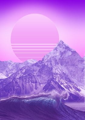 mountain synthwave