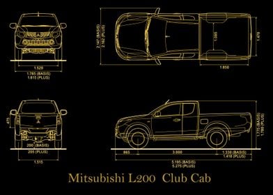 Mitsubishi L200 gold 