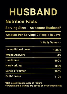 Husband nutrition facts