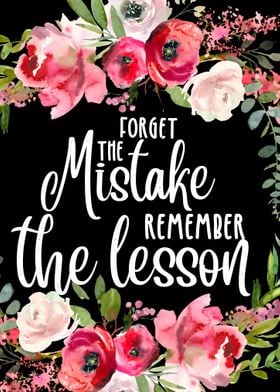 Mistake and the lesson