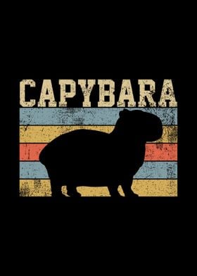 Capybara Rodent Retro