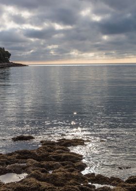 stormy sky and reflections