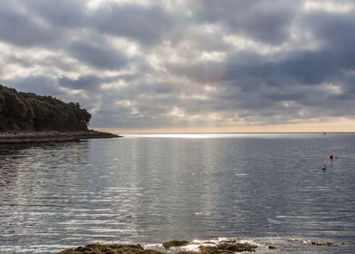 stormy sky and reflections