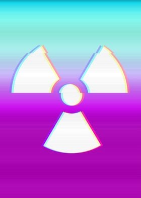 Nuclear Symbol Vaporwave