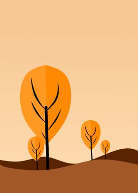 desert landscape illustrat