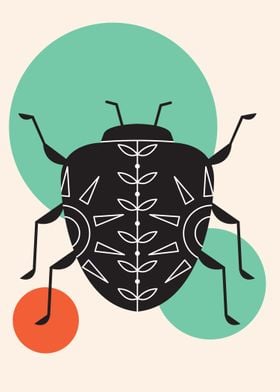 beetle minimalist art