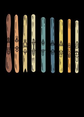 Collection of ski boards