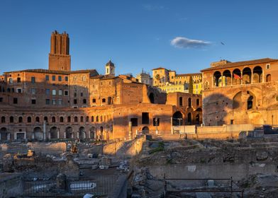 Ancient Rome at Sunset