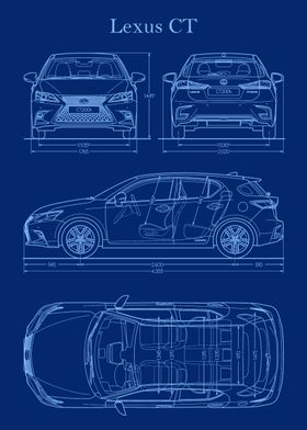 Lexus CT 2019 Blueprint