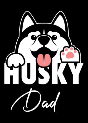 Husky Dad Husky Gift Dog P