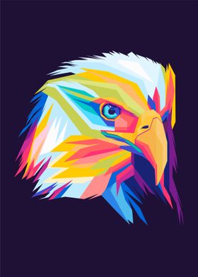 Eagle Head Popart WPAP