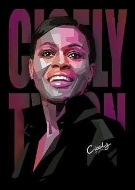 Cicely Tyson popart