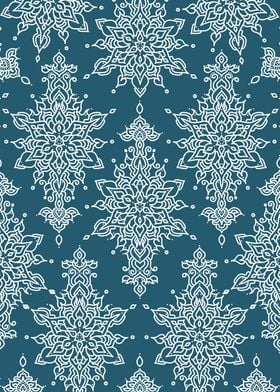 Lace pattern with blue