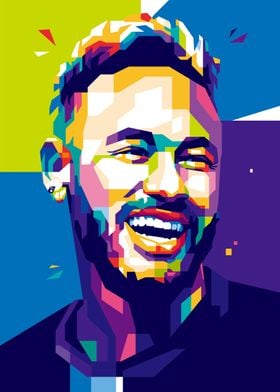 Neymar PopArt Illustration