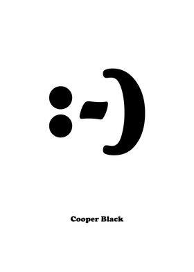 Cooper Black smiley