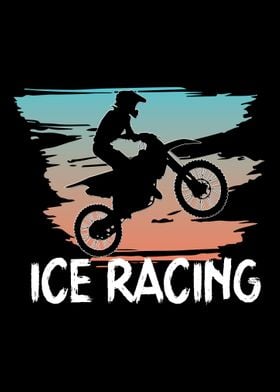 Ice Racing Motocross Biker