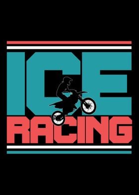 Ice Racing Motocross Biker