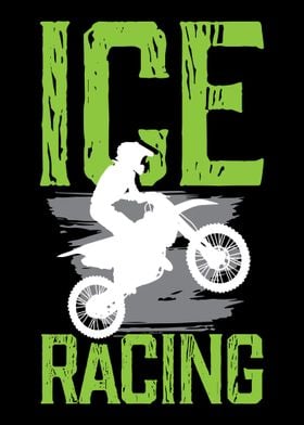 Ice Racing Motocross Biker