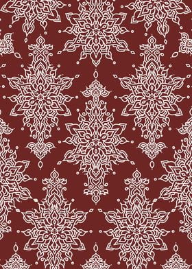 Lace pattern with red