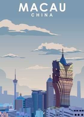 Macau Travel Poster