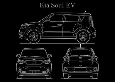 Kia Soul EV 2017 Blueprint