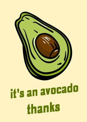 Cute Avocado Fruit Vegan