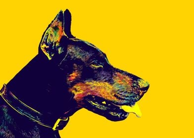 Doberman Pop Art Colorful