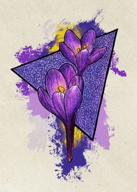 Purple Crocus Light